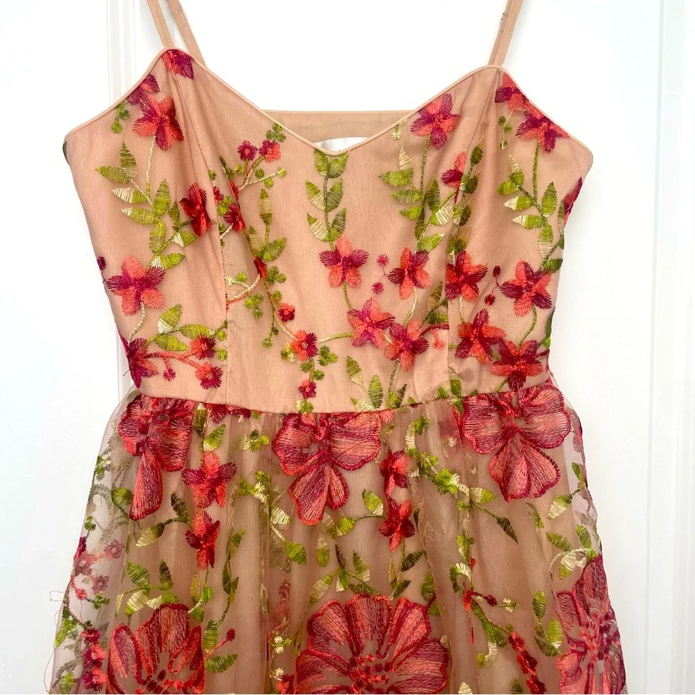 Endless Rose - Floral Embroidered Tiered Maxi Dress - Picture 7 of 8